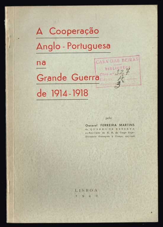 A COOPERAO ANGLO-PORTUGUESA NA GRANDE GUERRA DE 1914-1918